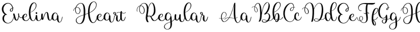 Evelina Heart font download