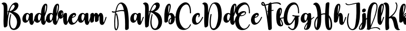 Baddream font download