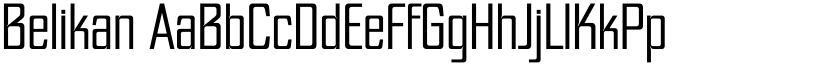 Belikan font download