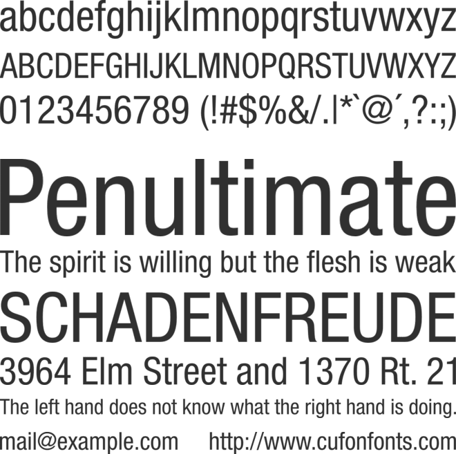helvetica typeface