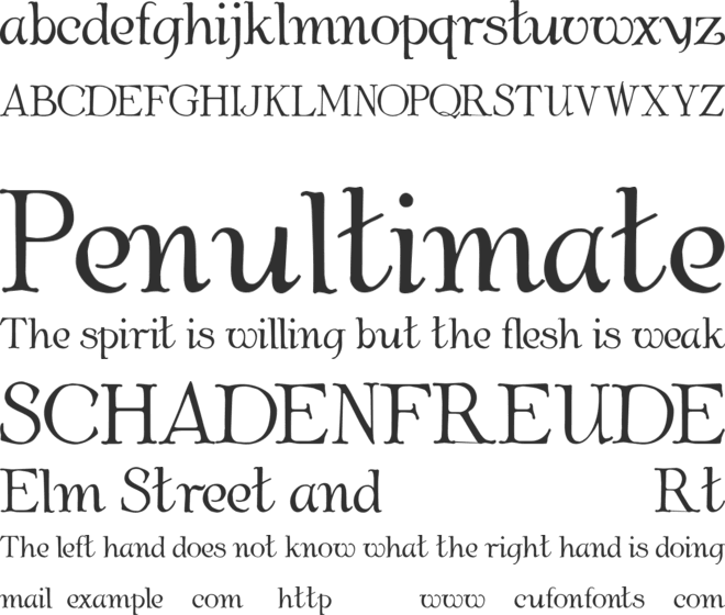 Albemarle Demo font preview