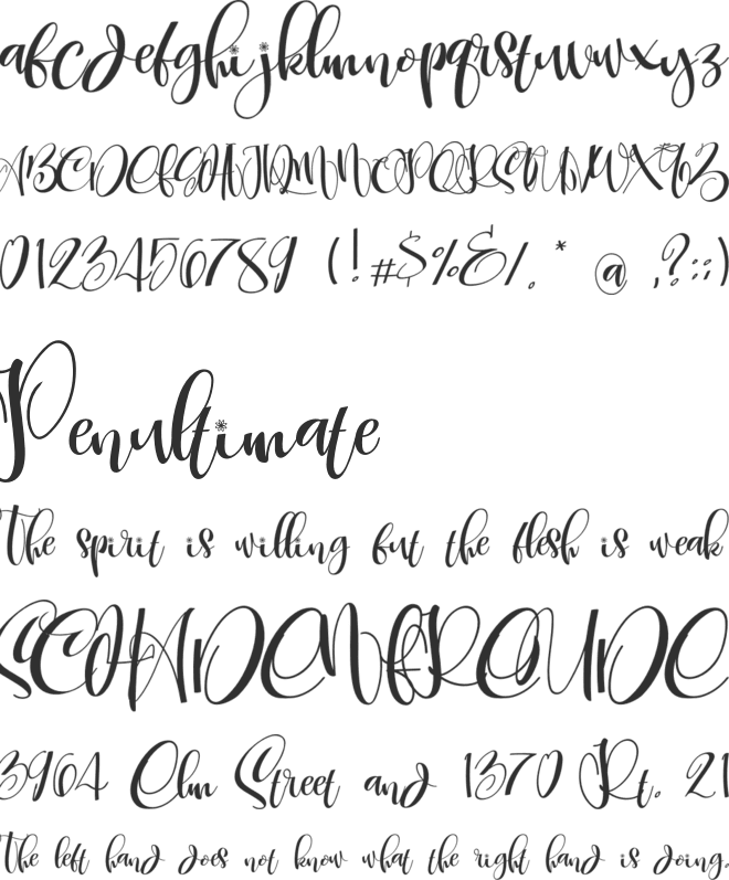 CarolynePersonalUse font preview