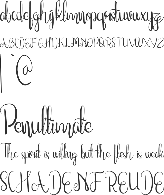 RosalindaFree font preview