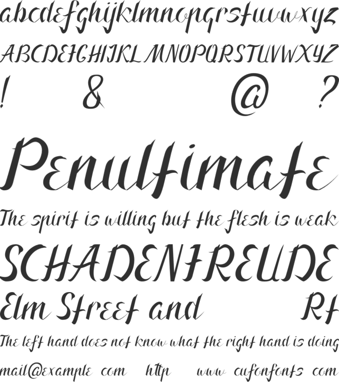 Arnietty font preview