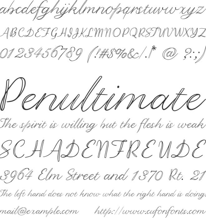 Gregson font preview