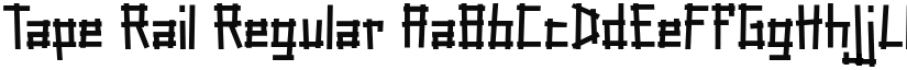 Tape Rail font download