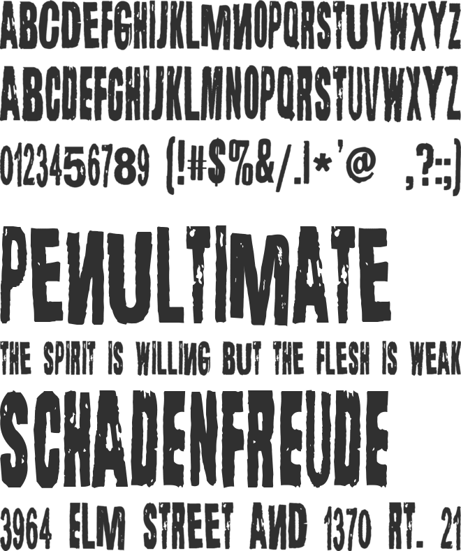 Lugosi font preview