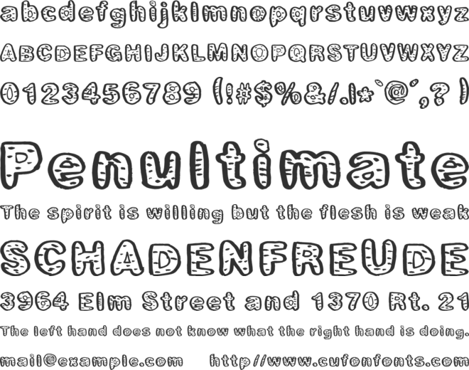 FreshBagel font preview