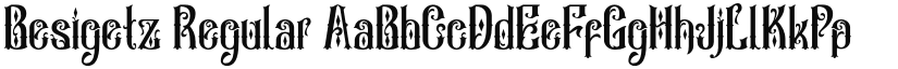 Besigetz Regular font