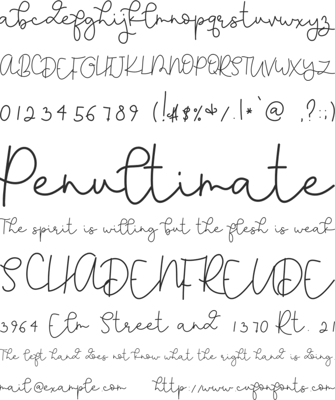 ApplePie font preview