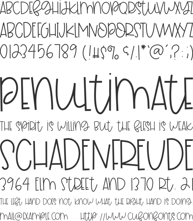 Floaties font preview