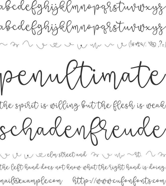 GratefulScript font preview