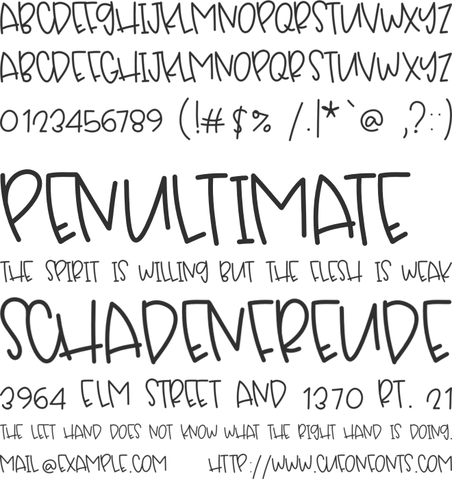 Trinket font preview