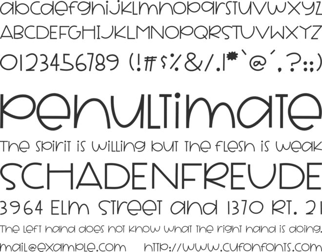 Snickerdoodle font preview