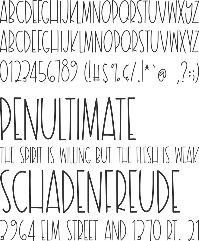 MilkyWay font preview