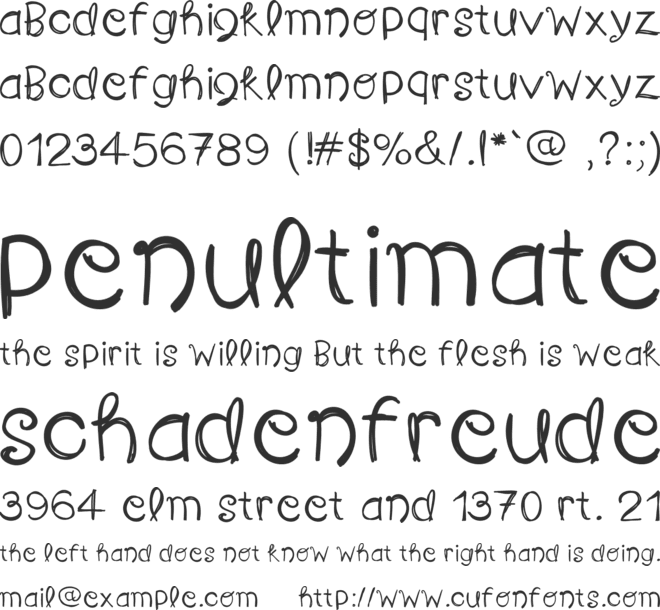 SimpleThings font preview