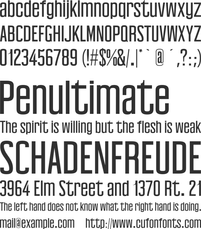 Clarra font preview