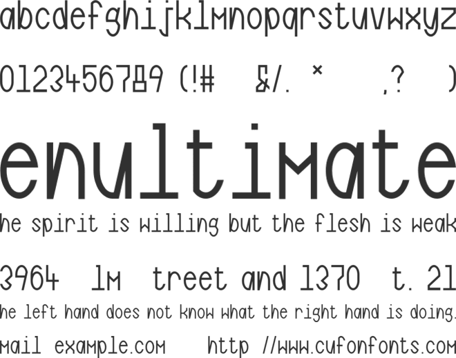 Goldberg font preview