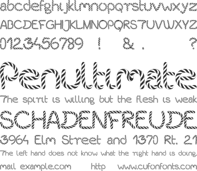 bistort font preview