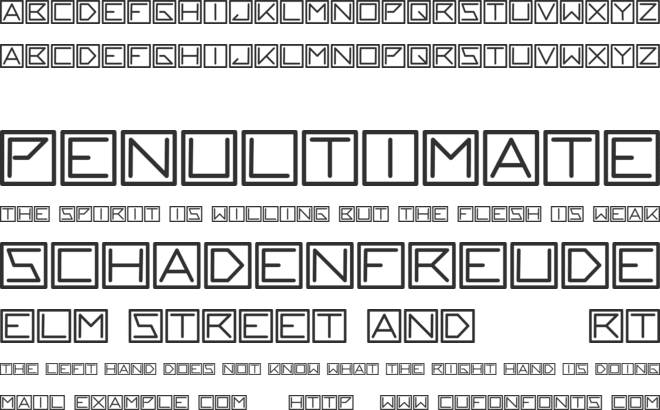 blackblock font preview