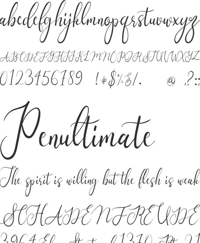 Amaterasu font preview