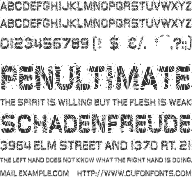 GlazKrak font preview