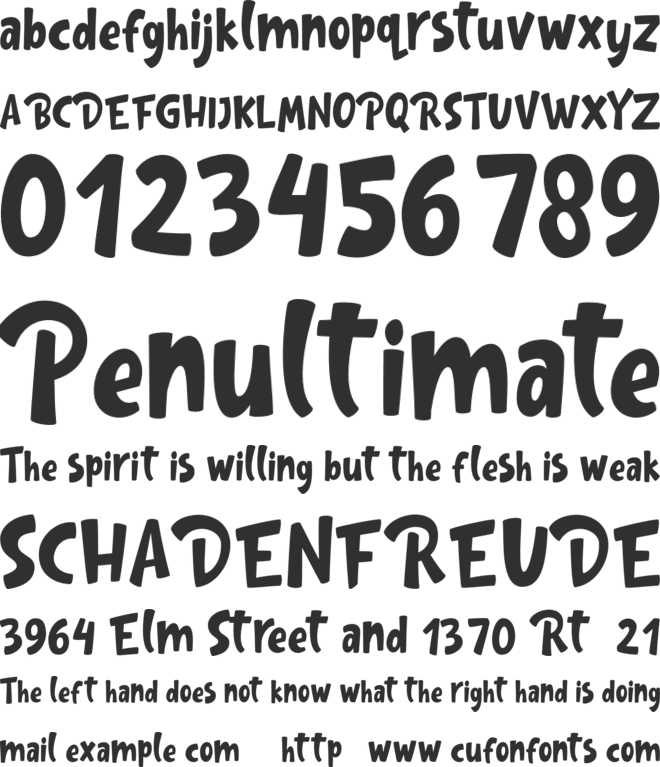 Gula FREE font preview