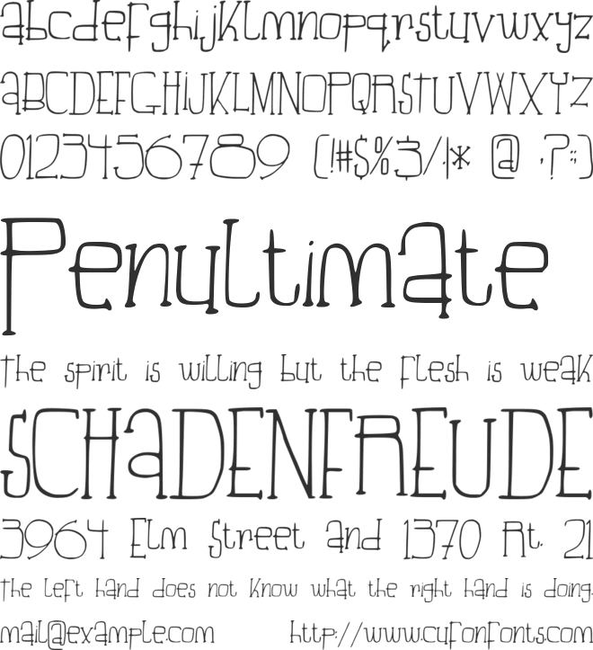 Beautiful_Aria font preview