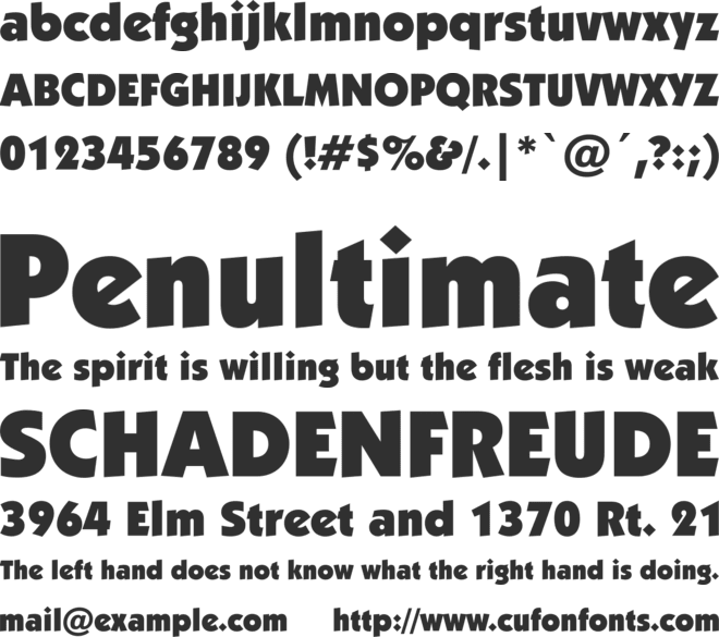 Strippenzieher font preview