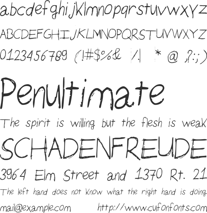 JolandasCreativeStoryFont font preview