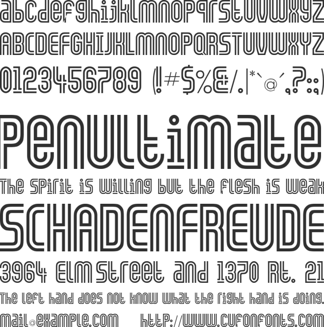 GALLEDIS font preview