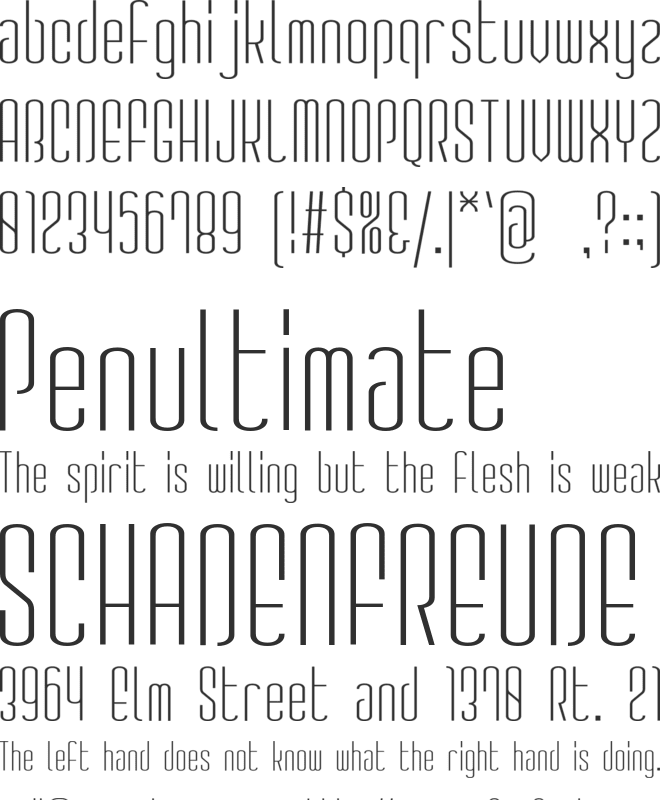 GauFontSpyLetter font preview