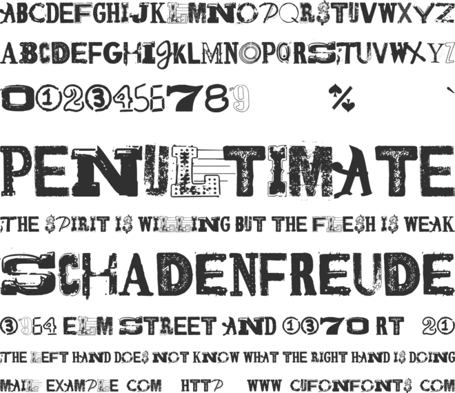 Jailbox1 font preview