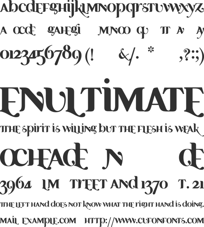 Ayosmonika font preview