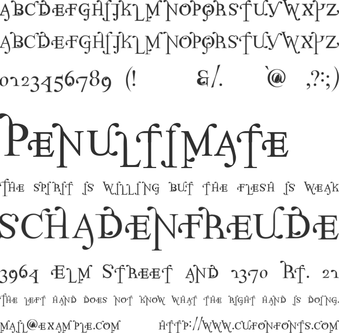 Parolm font preview