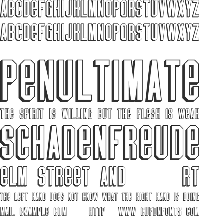 BlindMelon font preview