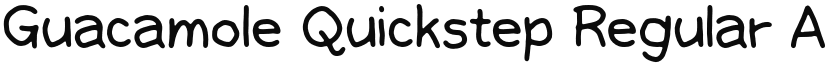 Guacamole Quickstep font download