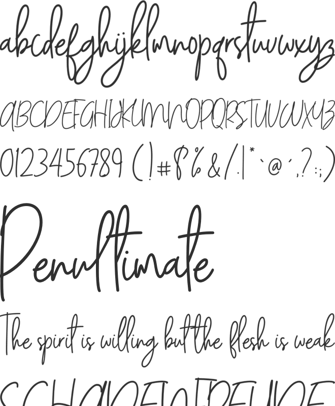 Andalusya font preview