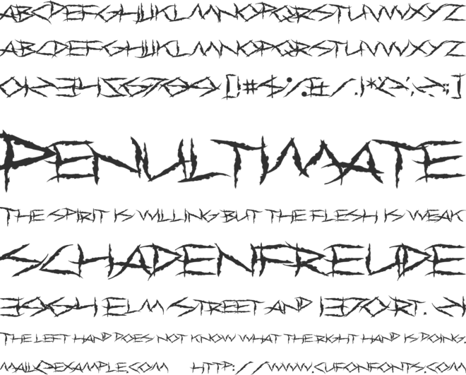 Primal Dream font preview