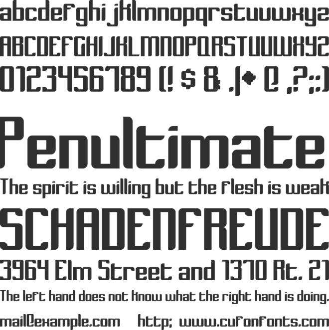 Dymeda font preview