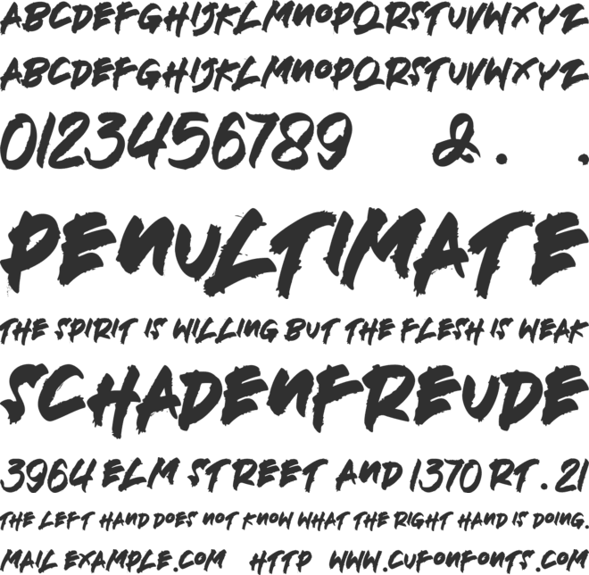 DEATHBLOOD font preview