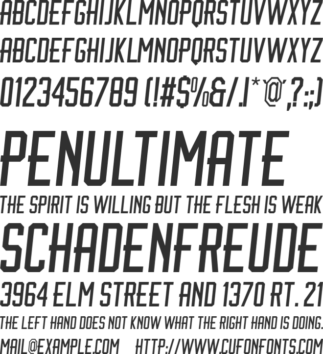 BrotherJhonBoldItalic font preview