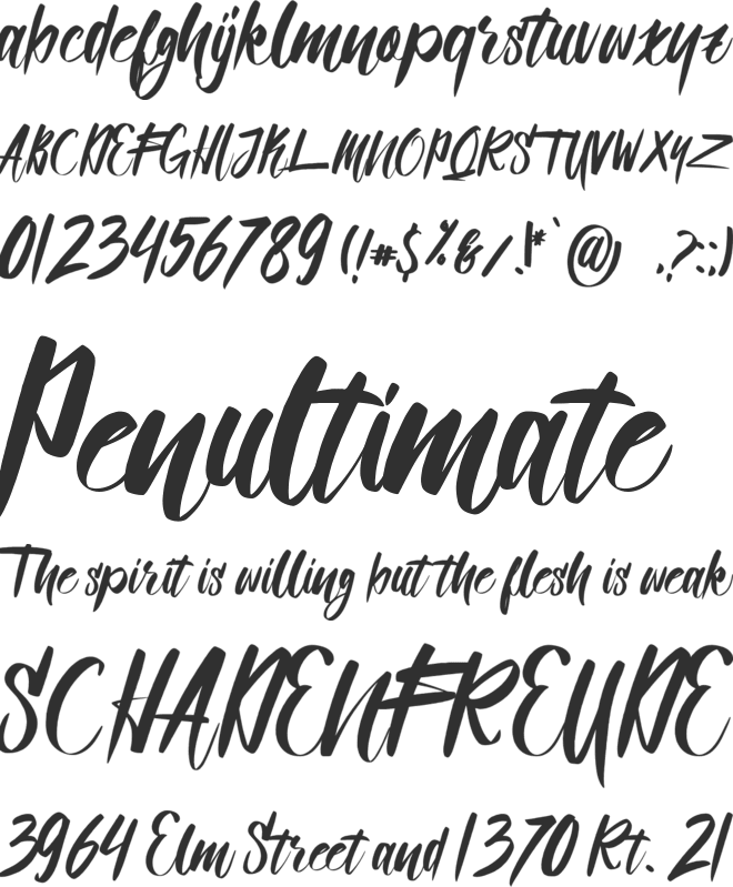 Qualified font preview