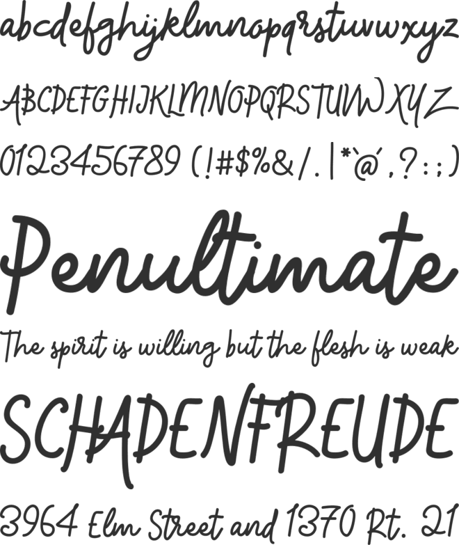 Magicline font preview