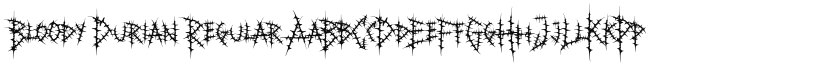 Bloody Durian font download