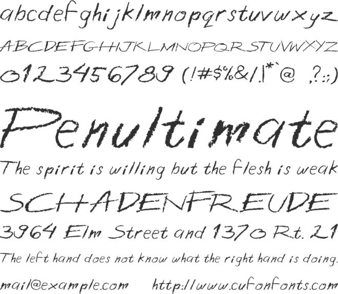 Crazzon font preview