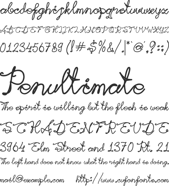 Raflesia Arnoldi font preview