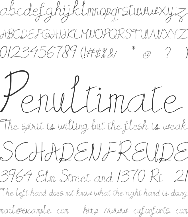 Domniquers font preview