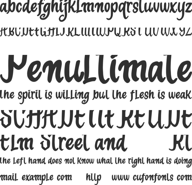 Deliont font preview