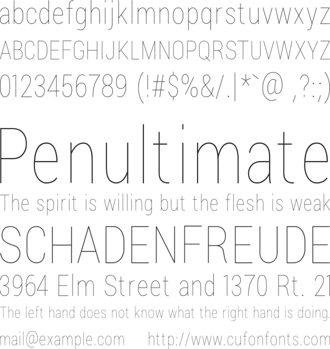 Lugina FP font preview